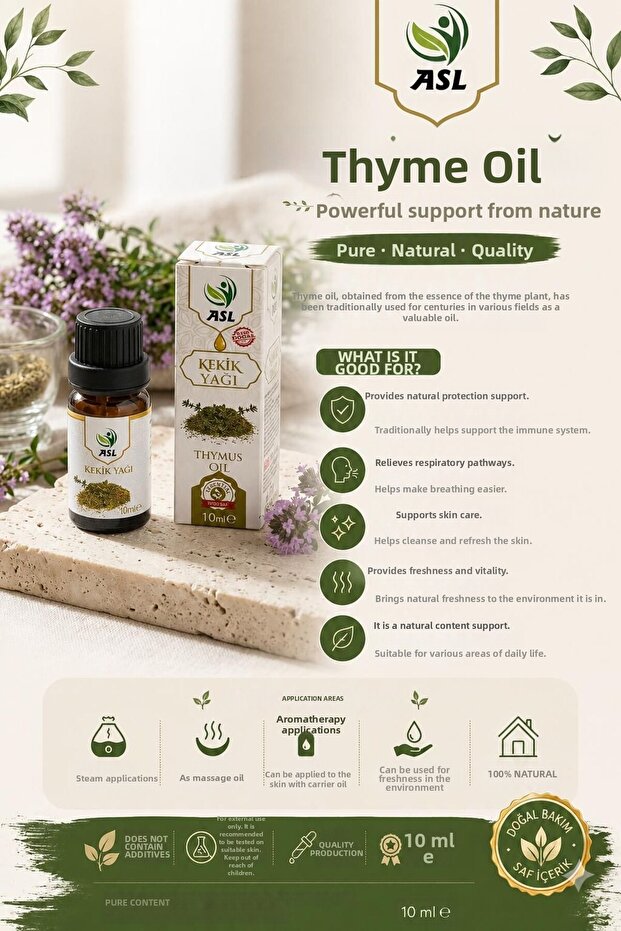 Thyme Oil 10 ml – Natural Care and Freshness Support