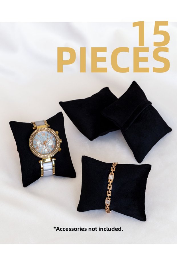 15 Pieces of Watch Cushions - Black