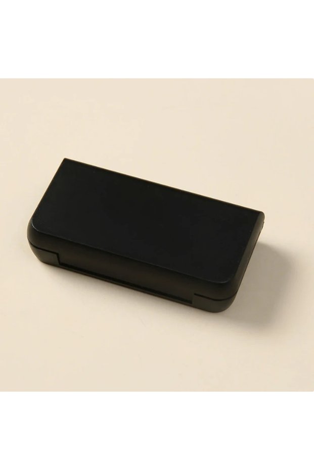 Black 3Grids Mini Pill Case Portable Travel Pill Box - One Day Tablet Storage Container Plastic Medi