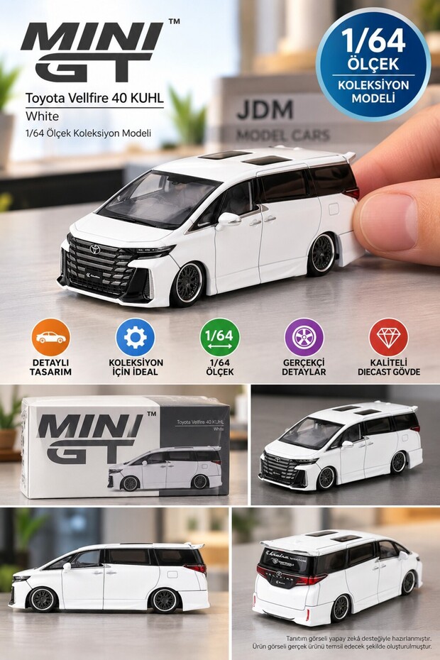 1/64 toyota vellfire 40 kuhl white