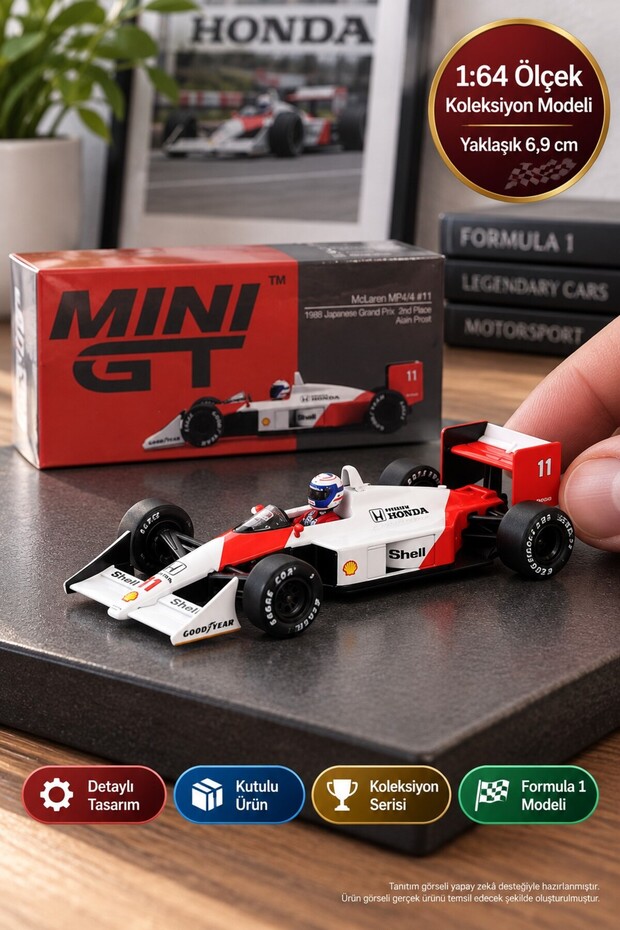 1/64 Mp4/4 # 11 Alain Prost 1988 Japanese Grand Prix 2Nd Place