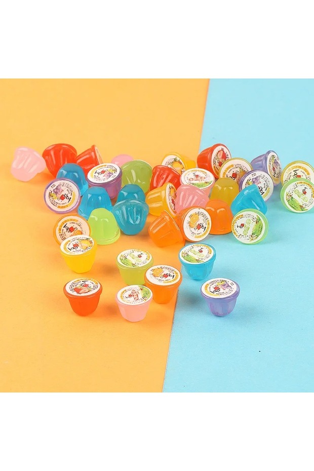 10pcs 10pcs Diy Mini Resin Kawaii Jelly 3D Miniature Mini Figures Crafts Room Decoration Sculptures