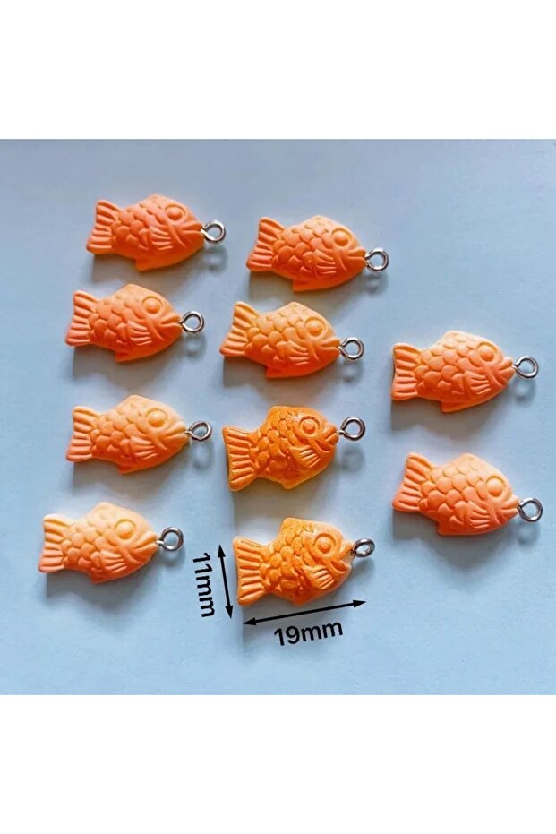 10pcs 10pcs Cute Fish Bread Cake Resin Charms Handmade Earring Pendants Jewelry DIY Creative Gift Ne