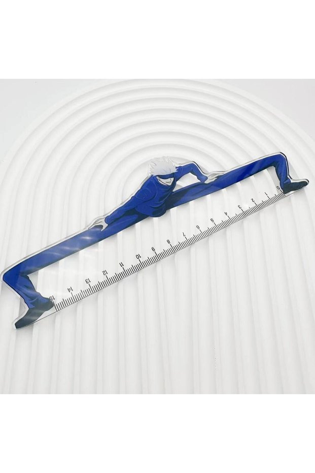 Bandai Gojo 15Cm Cartoon Satoru Gojo Ruler Jujutsu Kaisen Anime Figures Stationery Supplies Student
