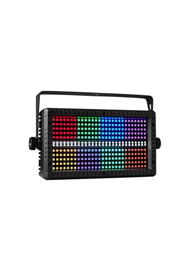 US Plug 60W Mni LED Strobe RGB 3in1 8 Partition +White 8000K 4Partition DMX Super Bright Dj Wash Ba