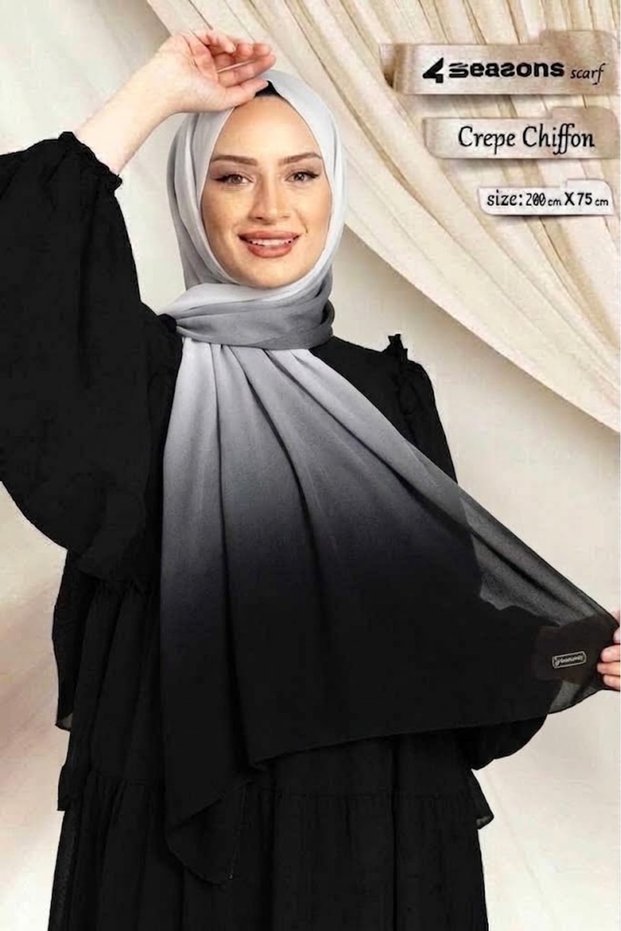 طرحة كريب شيفون