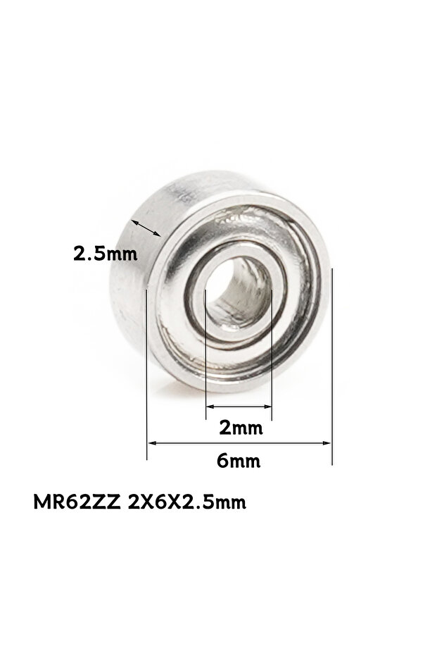MR62ZZ 2x6x2.5 10Pcs 2mm ID MR52ZZ MR62ZZ 692ZZ MR72ZZ Deep Groove Ball Bearing Double Shield Good