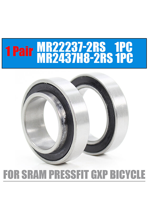 2PCS Bearings Wheel Set For SRAM Pressfit GXP Bicycle Bottom Bracket Repair Parts MR22237 MR2437H8 2