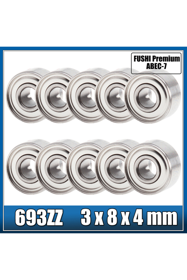 693ZZ Bearing 3*8*4 Mm ( 10 Pcs ) ABEC-7 Miniature Engine 693 ZZ Ball Bearing 619/3ZZ R-830ZZ EMQ Mo