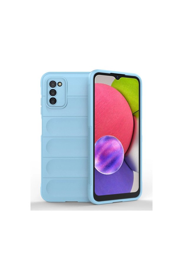 Case for Samsung Galaxy A03S Optimum Silicone - Sky Blue