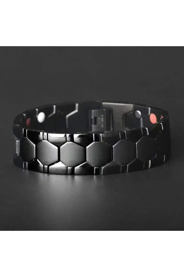 2 Mens Magnetic Lymph Drainage Detox Bracelet Slimming Therapy Bracelet Arthritis Pain Relief Bangle