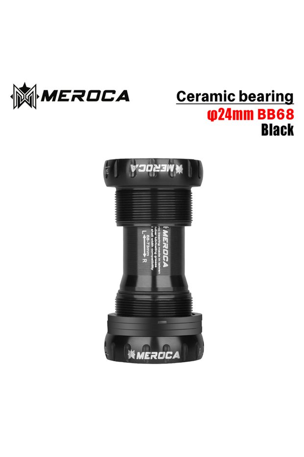 Black BB68 BSA Bicycle Bearing Bottom Bracket BB68 mtb Mountain bike holowtech central movement bear