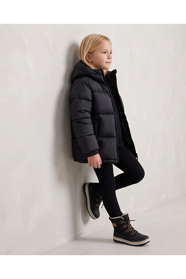 Girls' and Boys' Thick Winter Coats with Fleece Lining