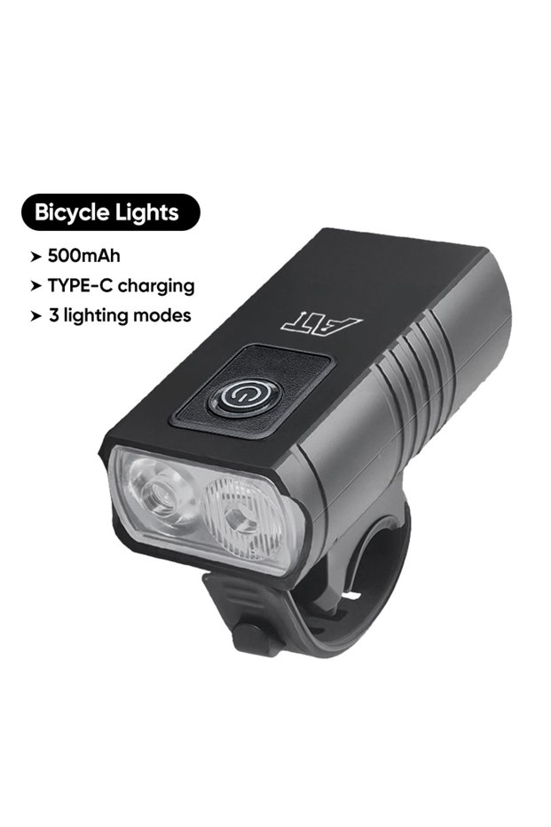 1PCS T6 LED Bike Light TYPE-C Rechargeable Bicycle Lights Front 3 Modes MTB Bicycle Flashlight Cycli