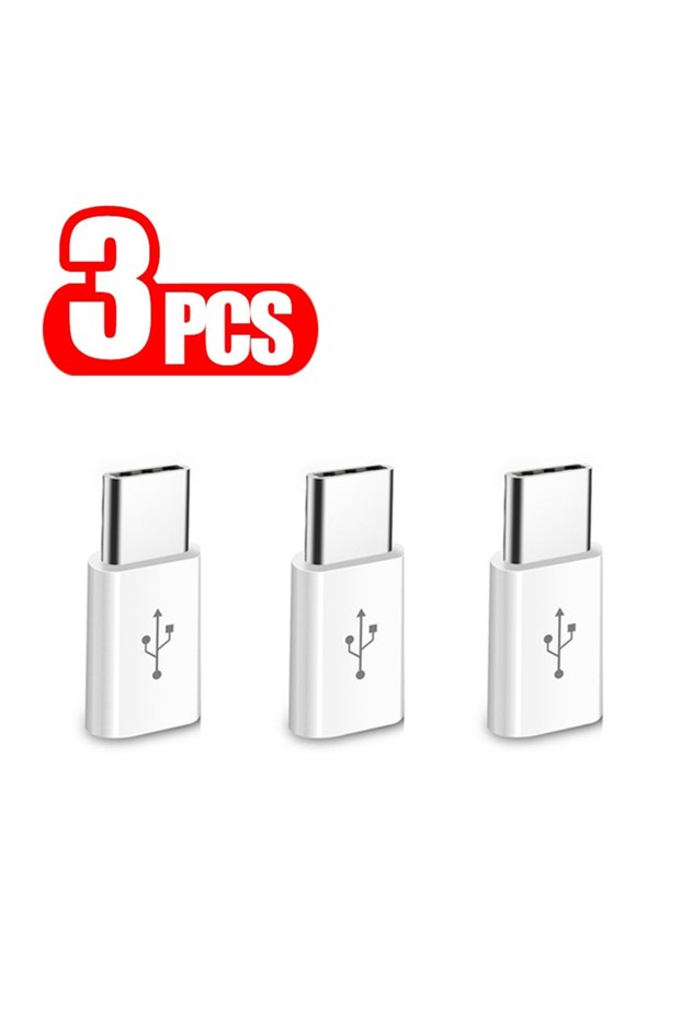 3 PCS 3 PCS Micro USB to Type C Adapter for Samsung Huawei Honor Xiaomi Redmi OPPO VIVO Android Phon