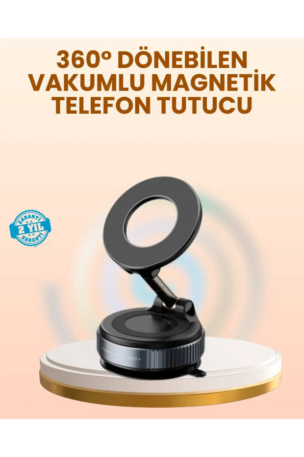 Vacuum Magnetic Car Phone Holder Strong Grip