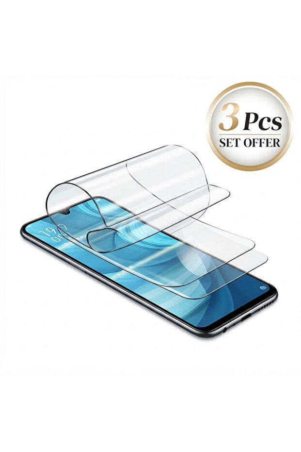 Premium 9D Plastic Screen Protector – Anti-Shock Full Coverage Film (3-Piece Set) IOS 14 Pro Max