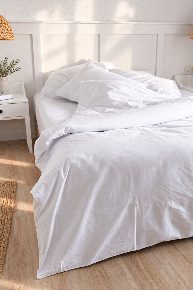 Paris Series 57-Thread Cotton Ranforce Double Hotel Duvet Cover Set