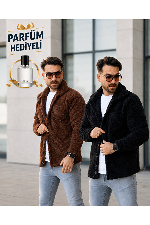 2-Pack Unisex Plush Jacket and Perfume