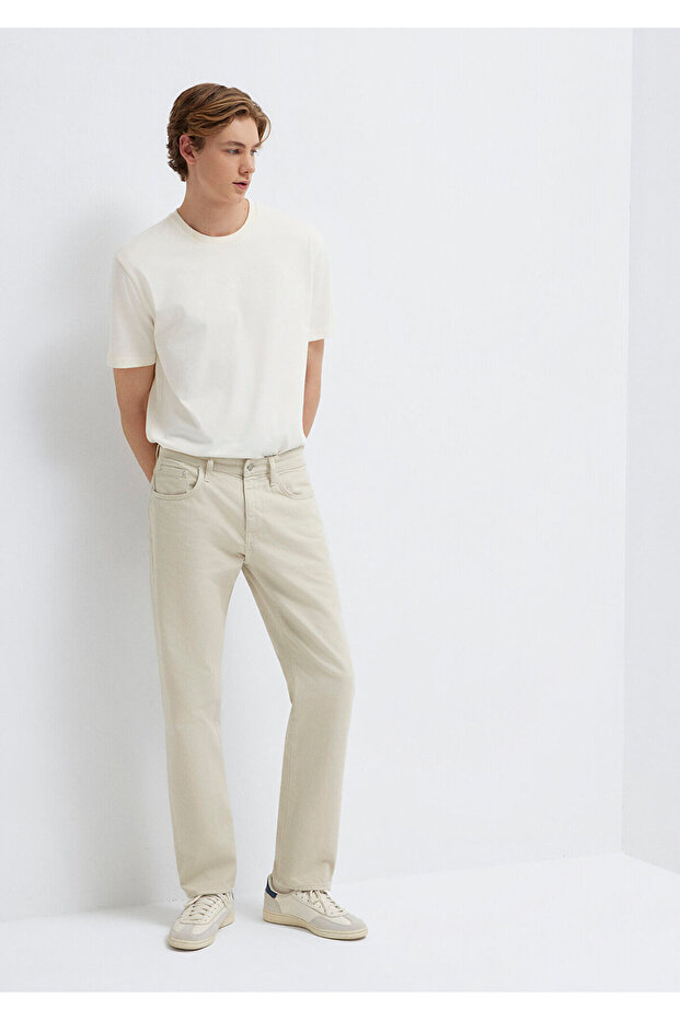 Lisbon Ecru Gabardine Trousers 0010039-A3058