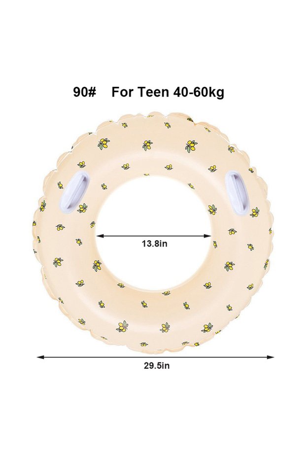 For Teen 40-60kg Rooxin Adult Swim Ring Pool Float Thicken Inflatable Swim Tube Swim Accessory Swimm