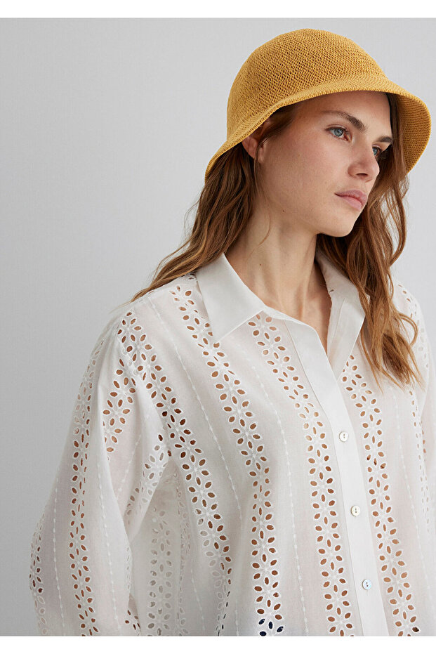 Yellow Straw Bucket Hat 1910080 -34333