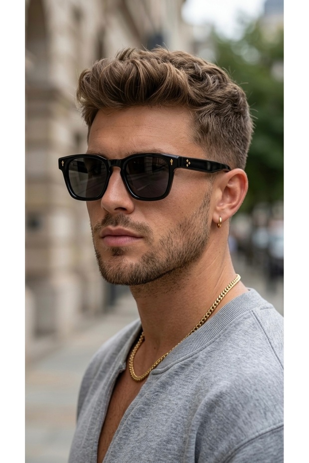 23037 C1 Gold 51 Sunglasses