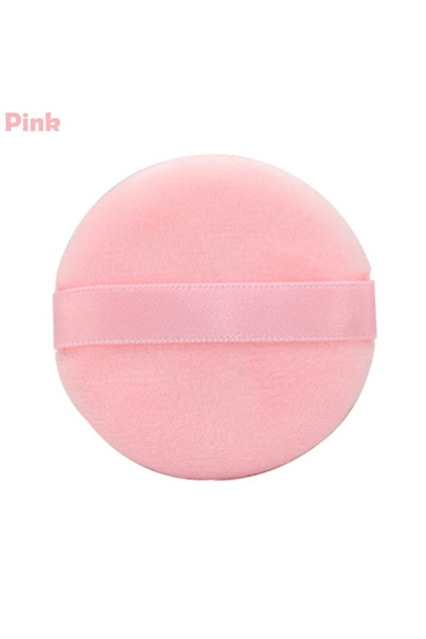 Pink 5/10Pcs Round Makeup Sponges Cosmetics Tools Soft Velvet Powder Puff Blender Sponges Facial Fou