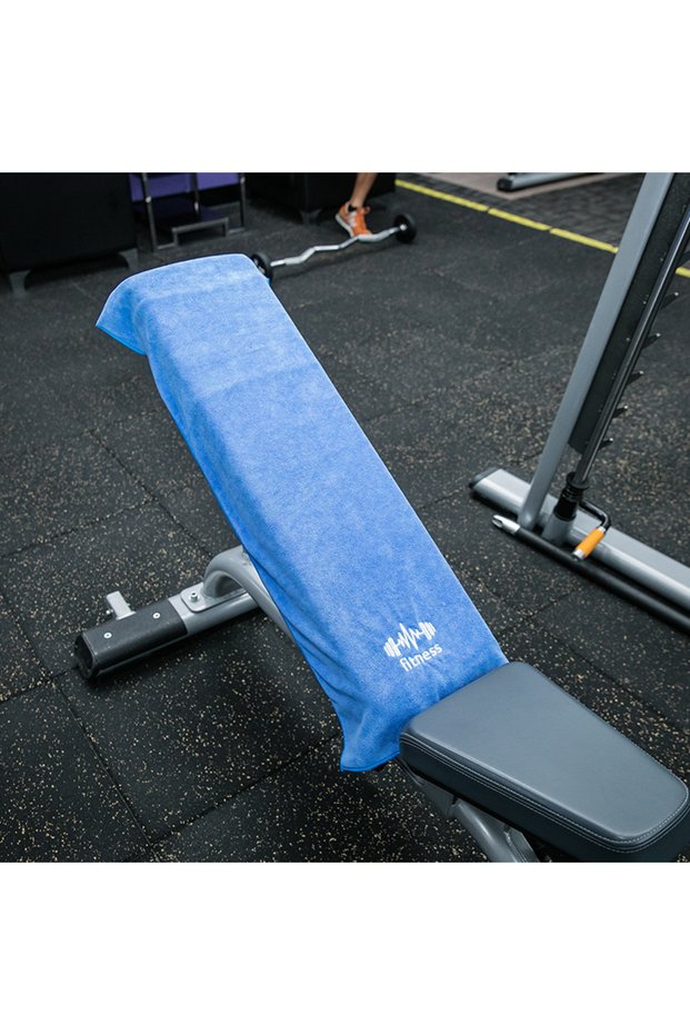 Blue Quick-Drying Ultra Absorbent Sports Towel 40×95cm - All-in-One for Gym Bath Running Basketball