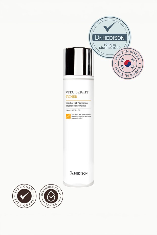 Vita Bright Brightening Facial Tonic 150 ml |   Skin Tone Equalizing Tonic with Niacinamide and Sea Buckthorn Extract