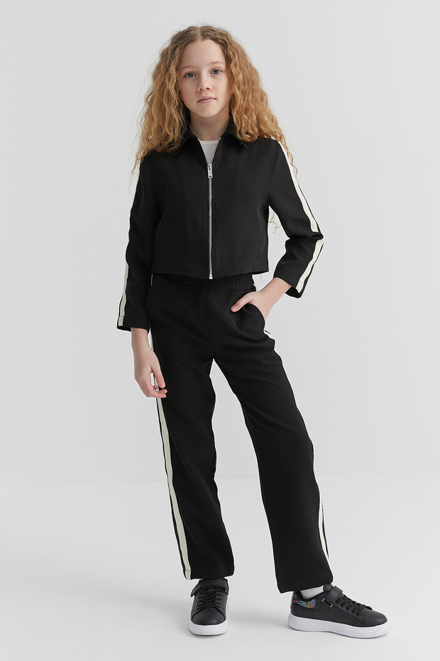 Girl's Elastic Waist Sweat Bottoms