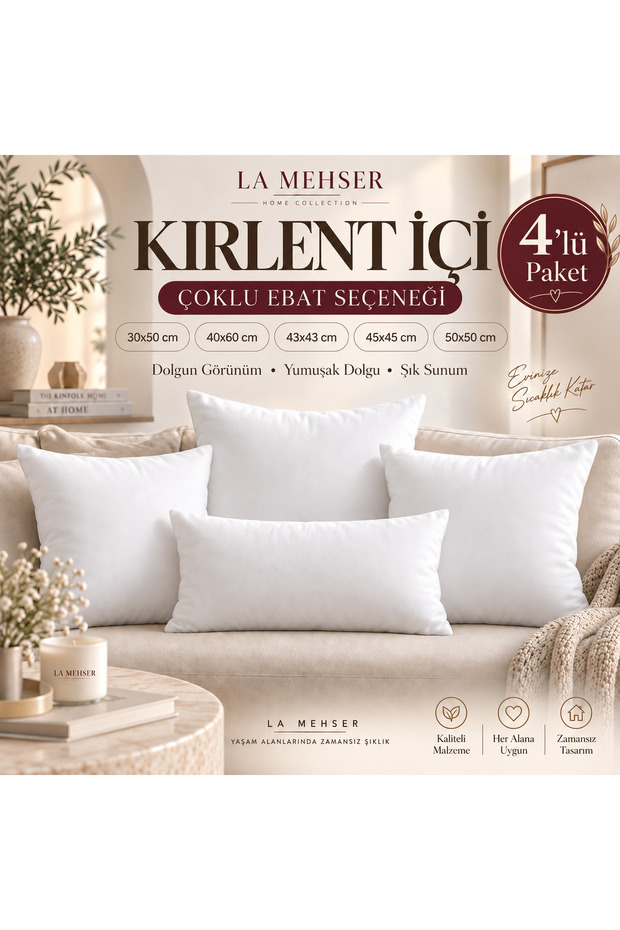 4-Piece Kirlent Beads Silicone Filled Washable