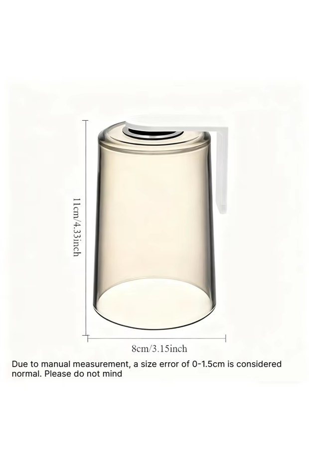 coffe Magnetic Back Flip Cup, Transparent and Simple Household Toiletry Cup, Wall-Mounted Toothbrush