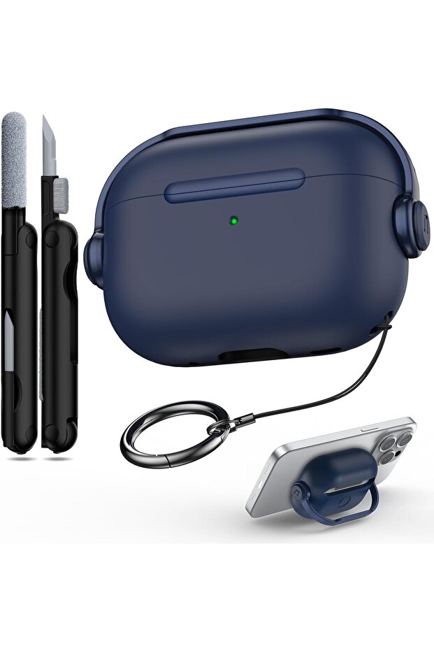 for AirPods Pro 3 Blue for AirPods 5/4/Pro 3 New Earphone Case with Secure Lock Music Headset Design