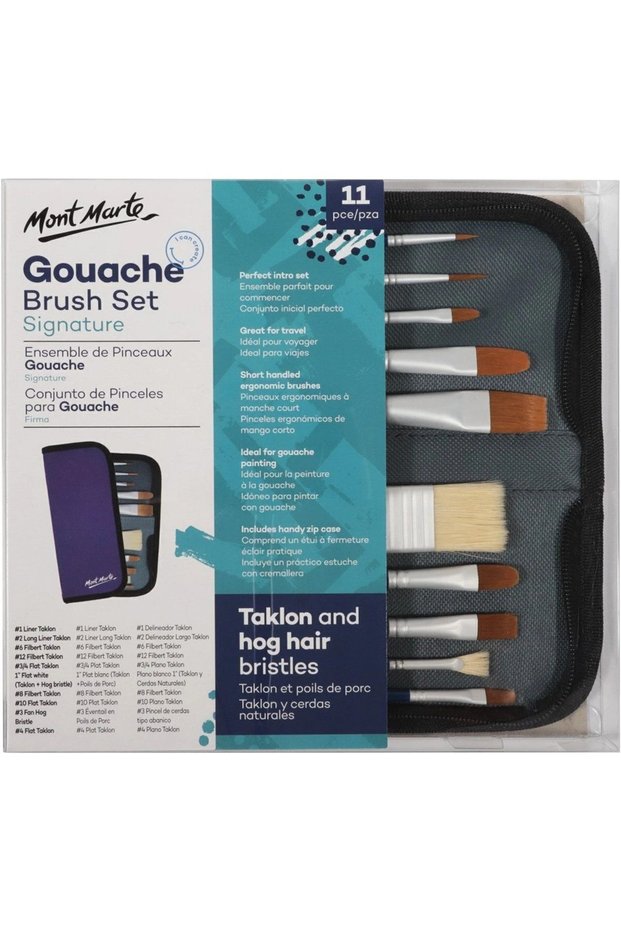 Gouache Brush Set with Bag Signature 11-Piece