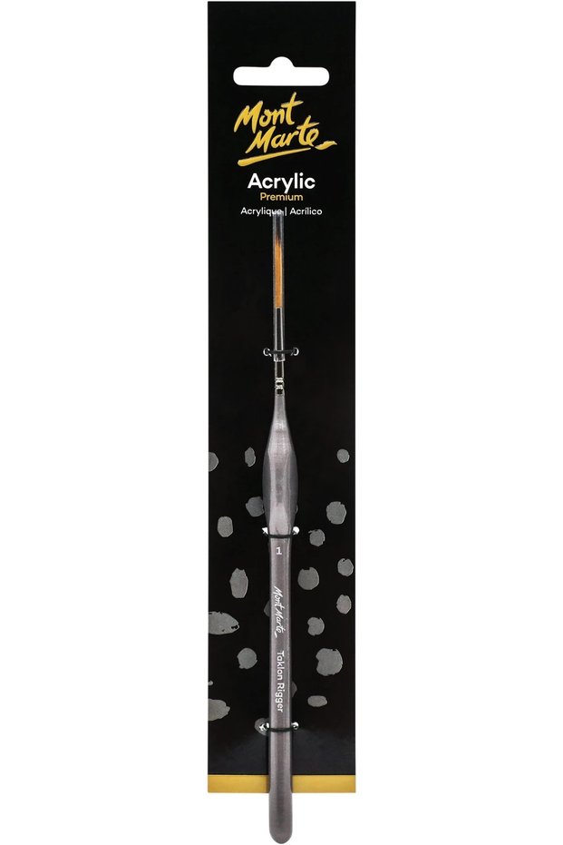 Artist Acrylic Brush Premium Taklon Rigger 1
