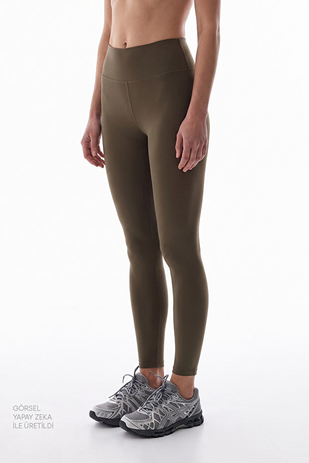 Khaki High Waist Soft Feel Leggings