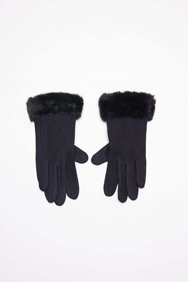 Women's Furry Touchscreen Gloves