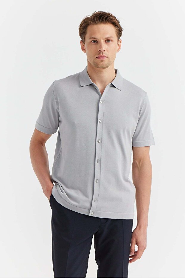 Men's Knitwear Shirt