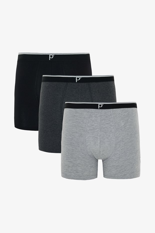 Men's Flag Slogan Organic 3-Piece Boxers