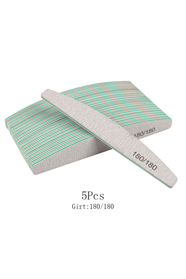 180-180 5/10Pcs Professional Nail File Buffer Polisher Accesorios Boat Polishing Sanding Buffing 80/