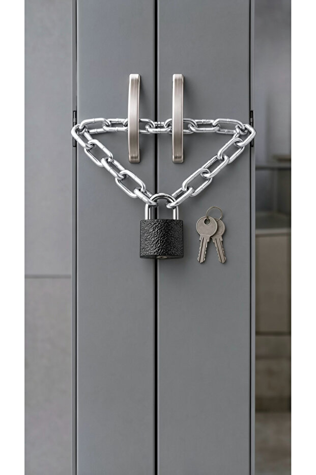 Padlock for Dormitory Cabinet Chain Padlock for Gym Locker 25mm Gray Padlock 3mm