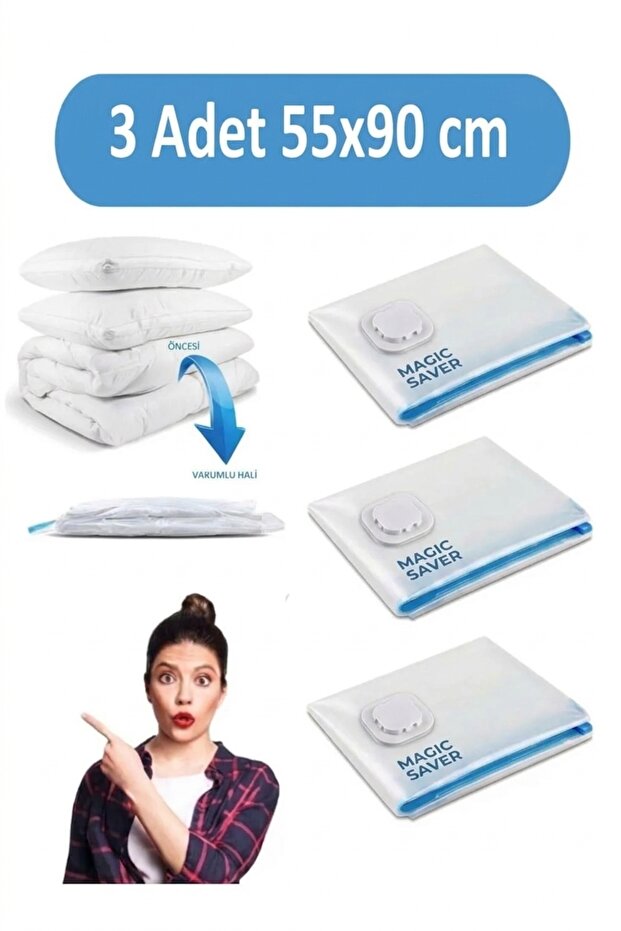Vacuum Storage Bag Quilt Storage Bag Suitcase Organizer Wardrobe Organizer Vacuum Storage Bag Set of 3