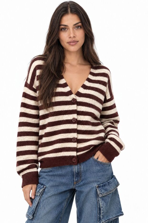 Mixray Cotton Blend Cardigan