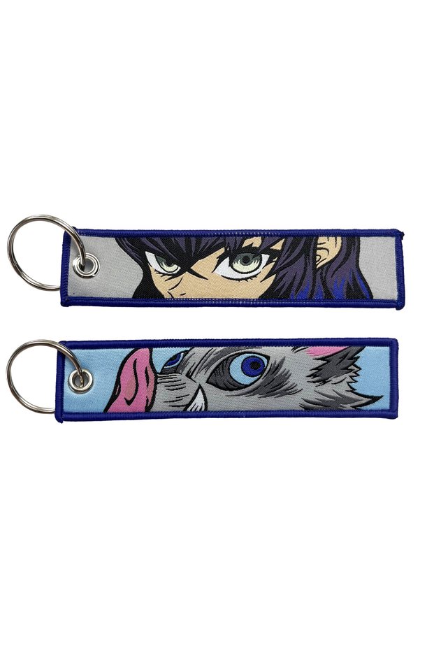 Bandai KDS-12 Anime Embroidery Key Jet Tag Key Chain Cartoon Keychains Key Ring Holder Pendant Gift