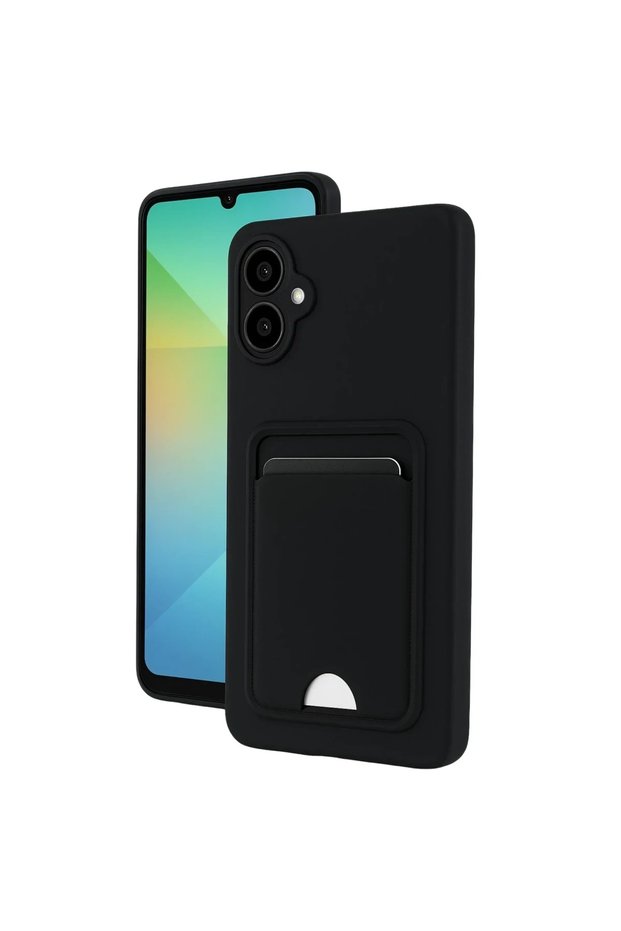 Samsung Galaxy A07 4g Kelvin Silicone with Business Card - Black