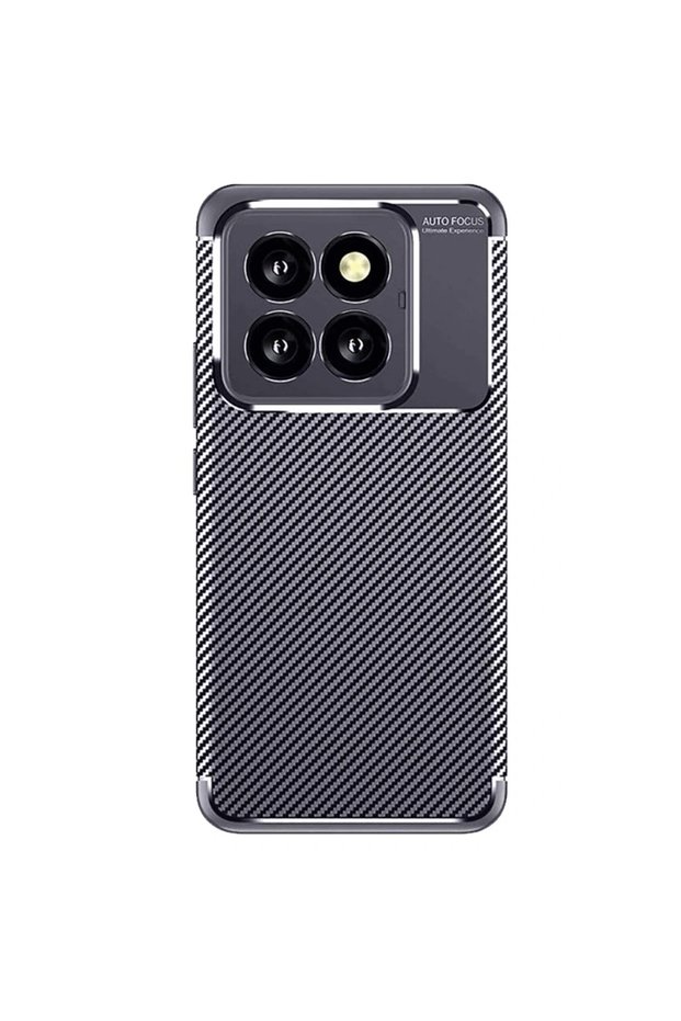 حافظة هاتف Xiaomi Mi 14T Pro ذات غطاء كربوني بتركيز تلقائي - أزرق داكن