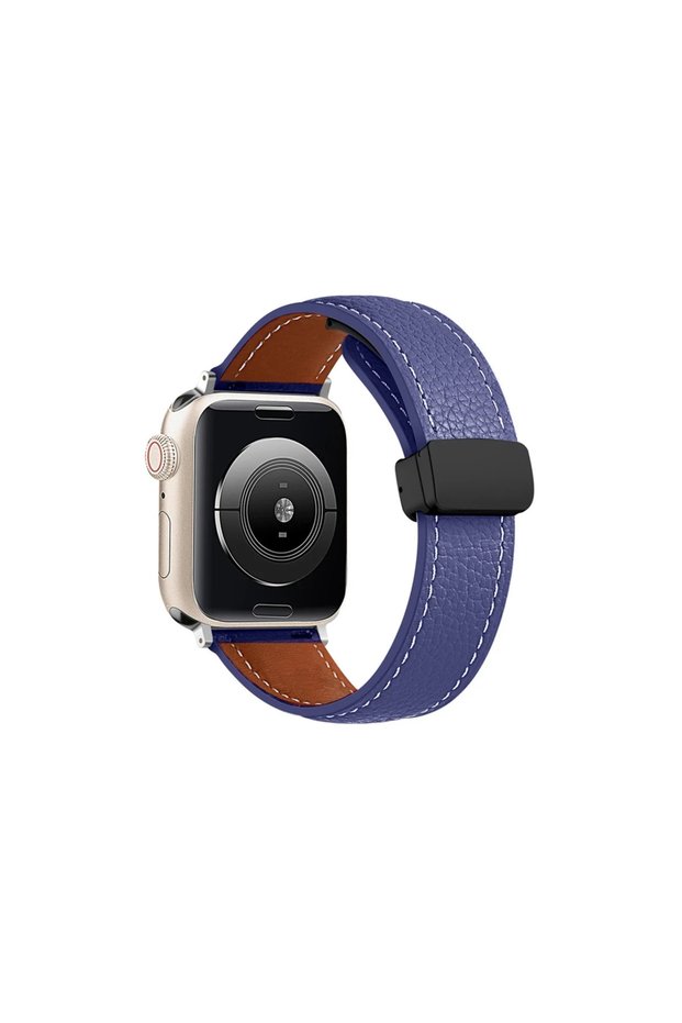 Apple Watch 38mm Kr414 Daks Leather Band - Navy Blue