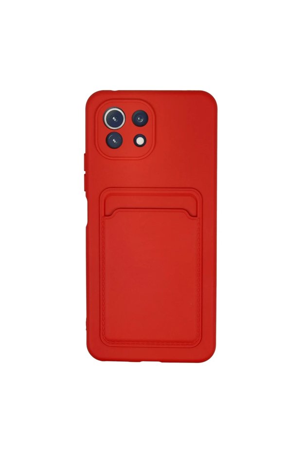 Xiaomi Mi 11 Case Kelvin Silicone with Business Card - Red