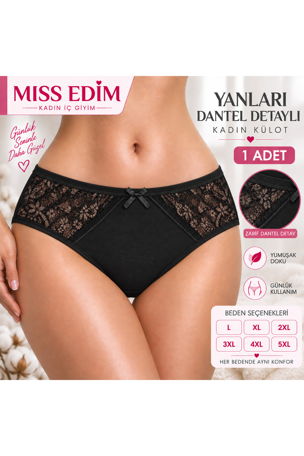 Panties with Lace Detail on the Sides